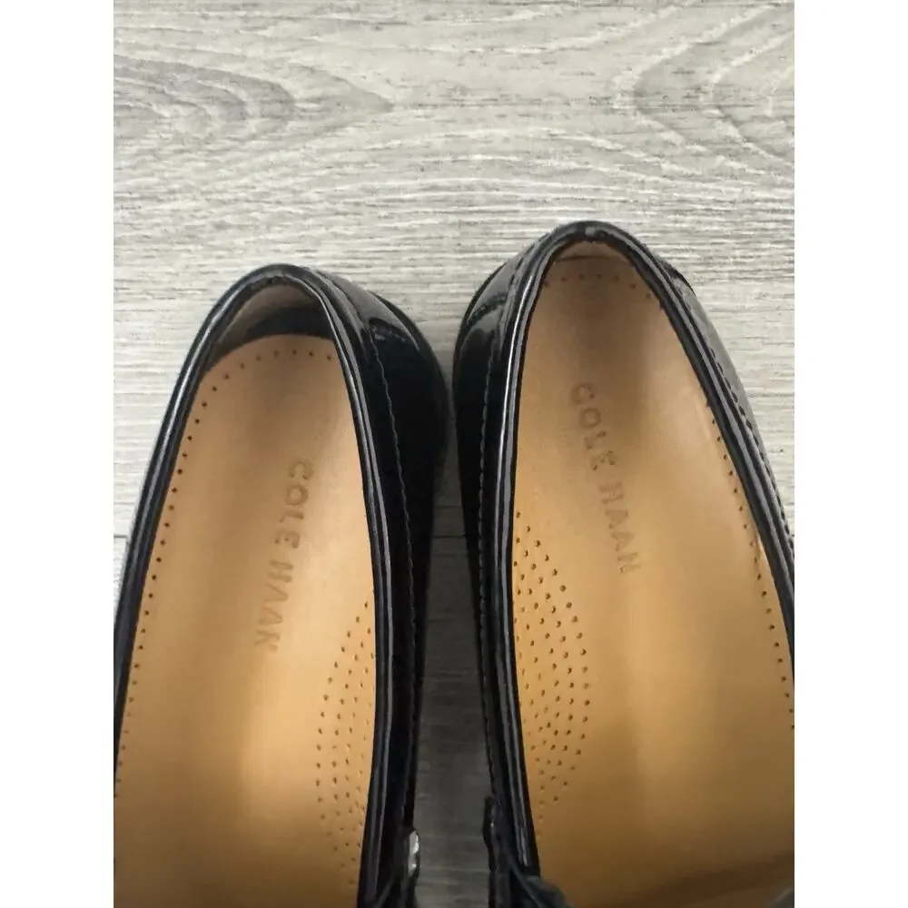 COLE HAAN Men's 6E Black Leather Pinch Penny Loafer Brand New